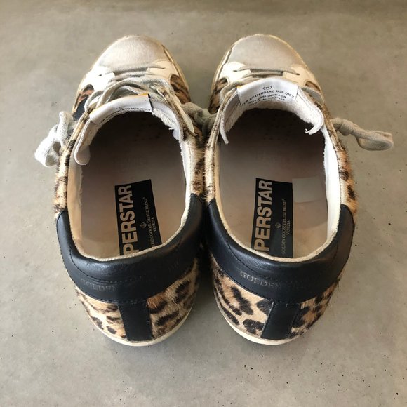 Golden Goose Superstar Leopard Calf Hair Sneakers - Picture 6 of 8